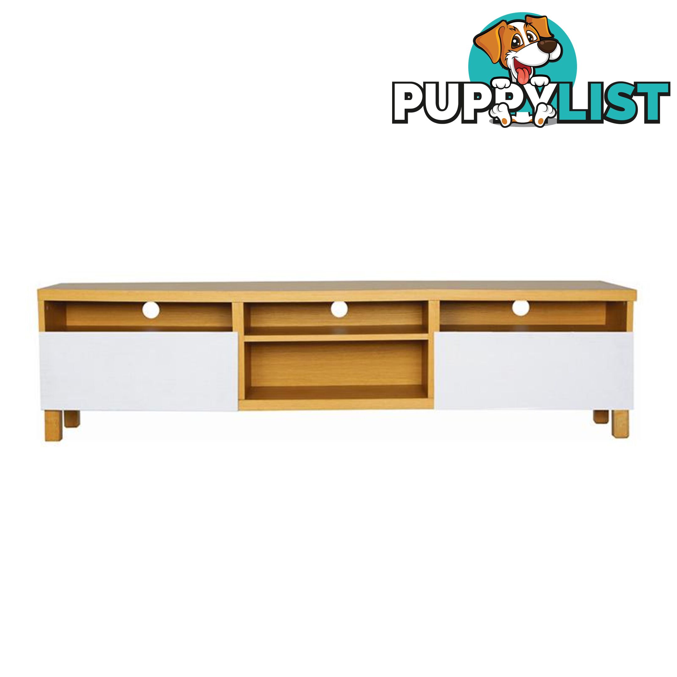 GORDY TV Entertainment Unit 180cm - Natural Colour - 336001 - 9334719008844