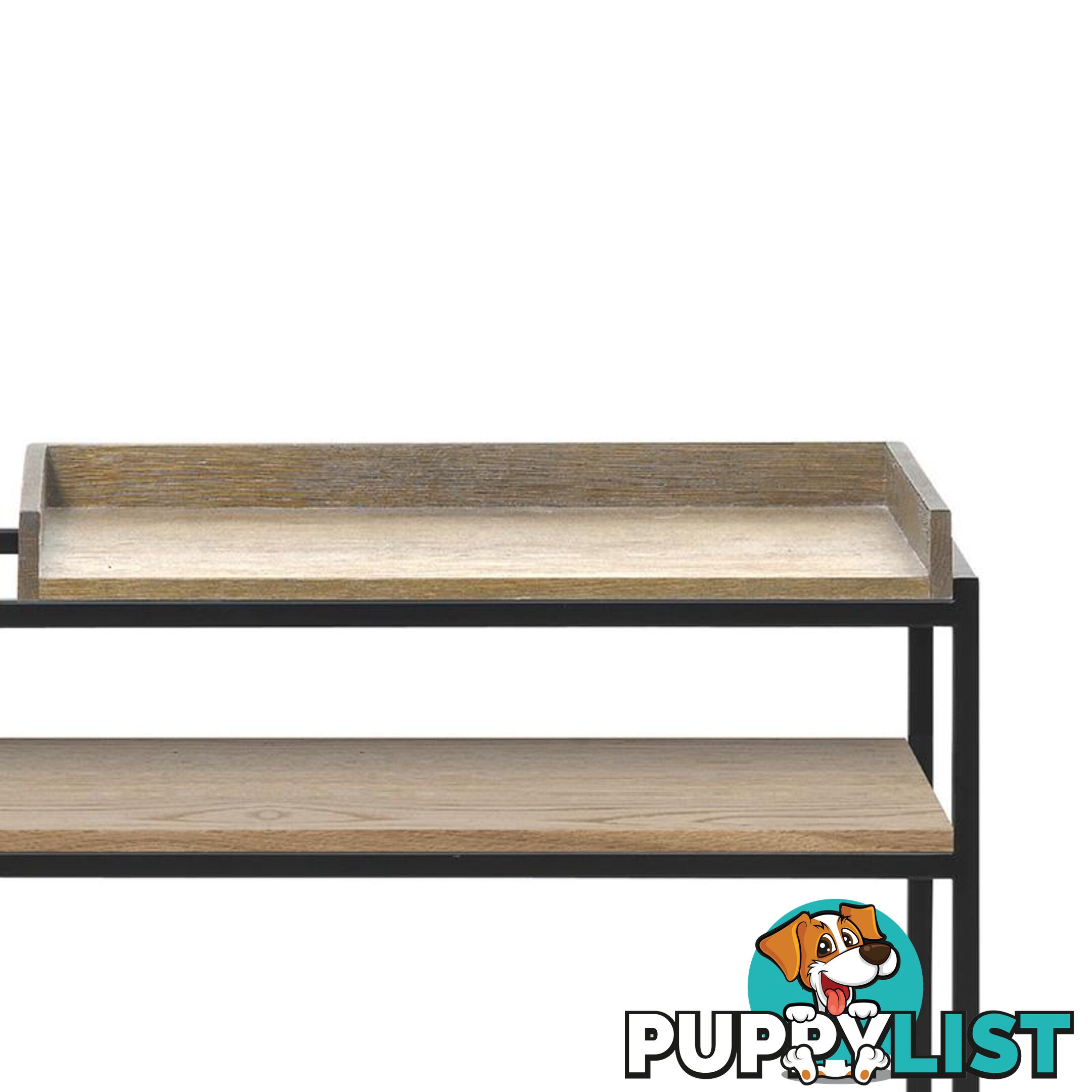 RIVOLI Display Unit Console 90cm - Natural Oak / Black - 42051020 - 5704745096902