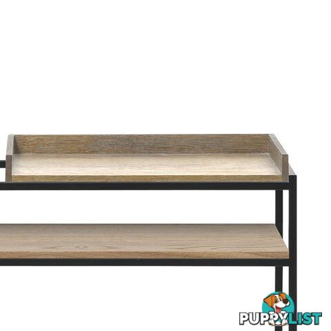 RIVOLI Display Unit Console 90cm - Natural Oak / Black - 42051020 - 5704745096902