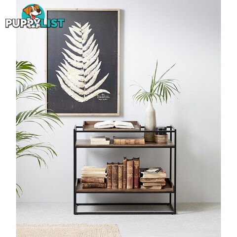 RIVOLI Display Unit Console 90cm - Natural Oak / Black - 42051020 - 5704745096902