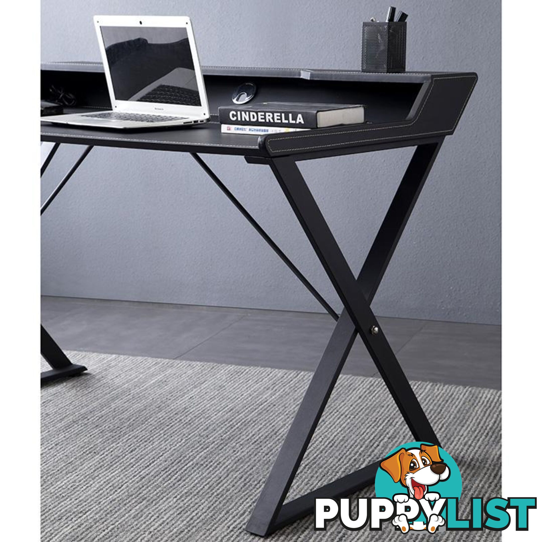 OSMO Computer Desk - Black PU - WF-CD03-L - 9334719010472