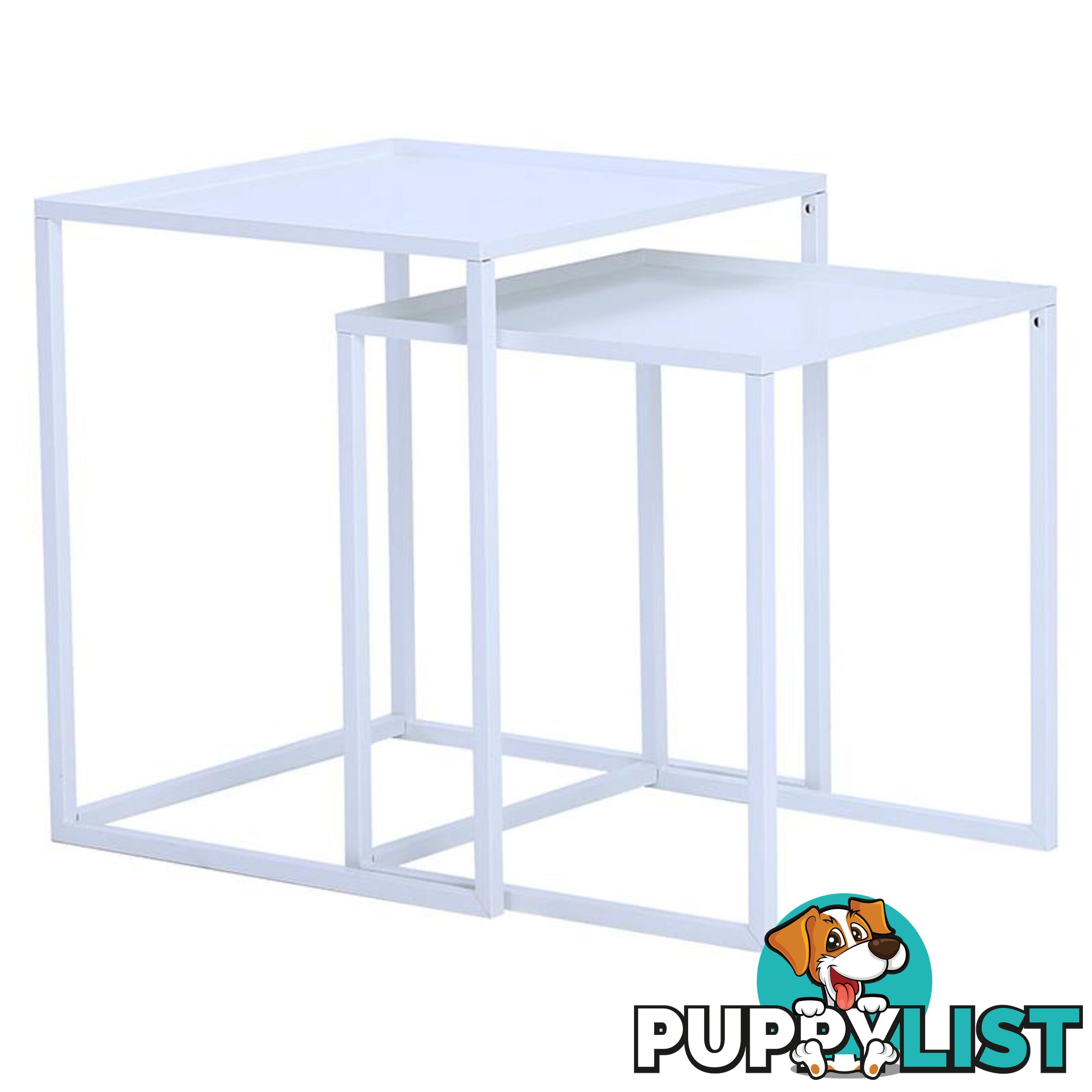 CARIAD Nest of 2 Tables  - White - 130020 - 9334719004648