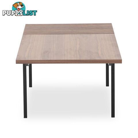 TOZZI Rectangular Coffee Table 120cm - Walnut & Black - DI-J5810A - 9334719010670