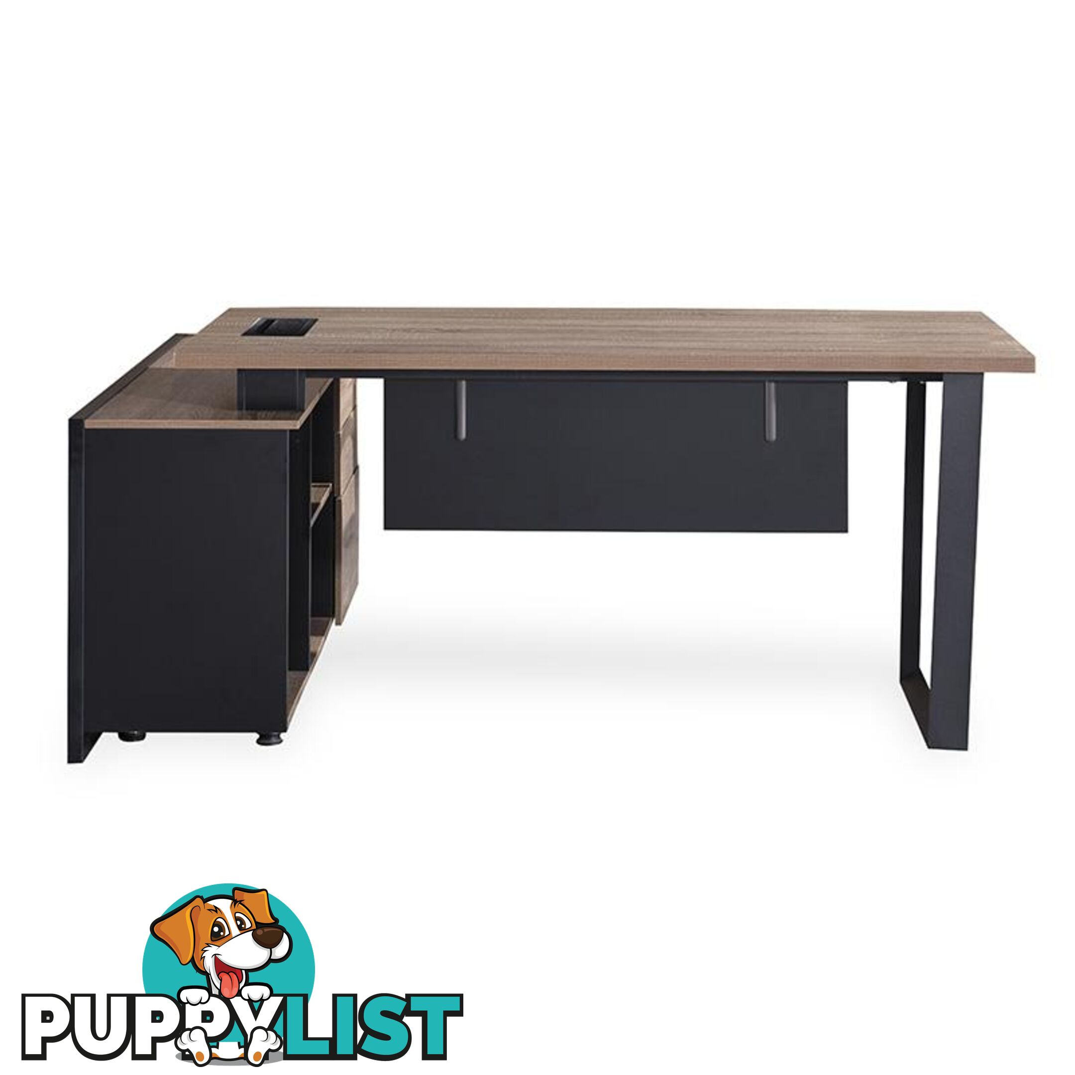 ADRIANO Executive Office Desk with Right Return 1.8M - Light Brown - WF-EW003-R - 9334719003832