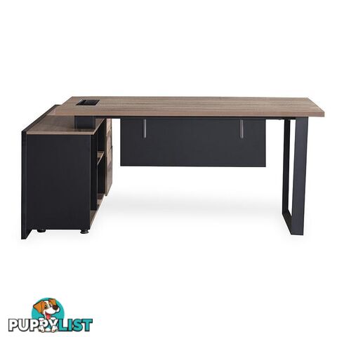 ADRIANO Executive Office Desk with Right Return 1.8M - Light Brown - WF-EW003-R - 9334719003832