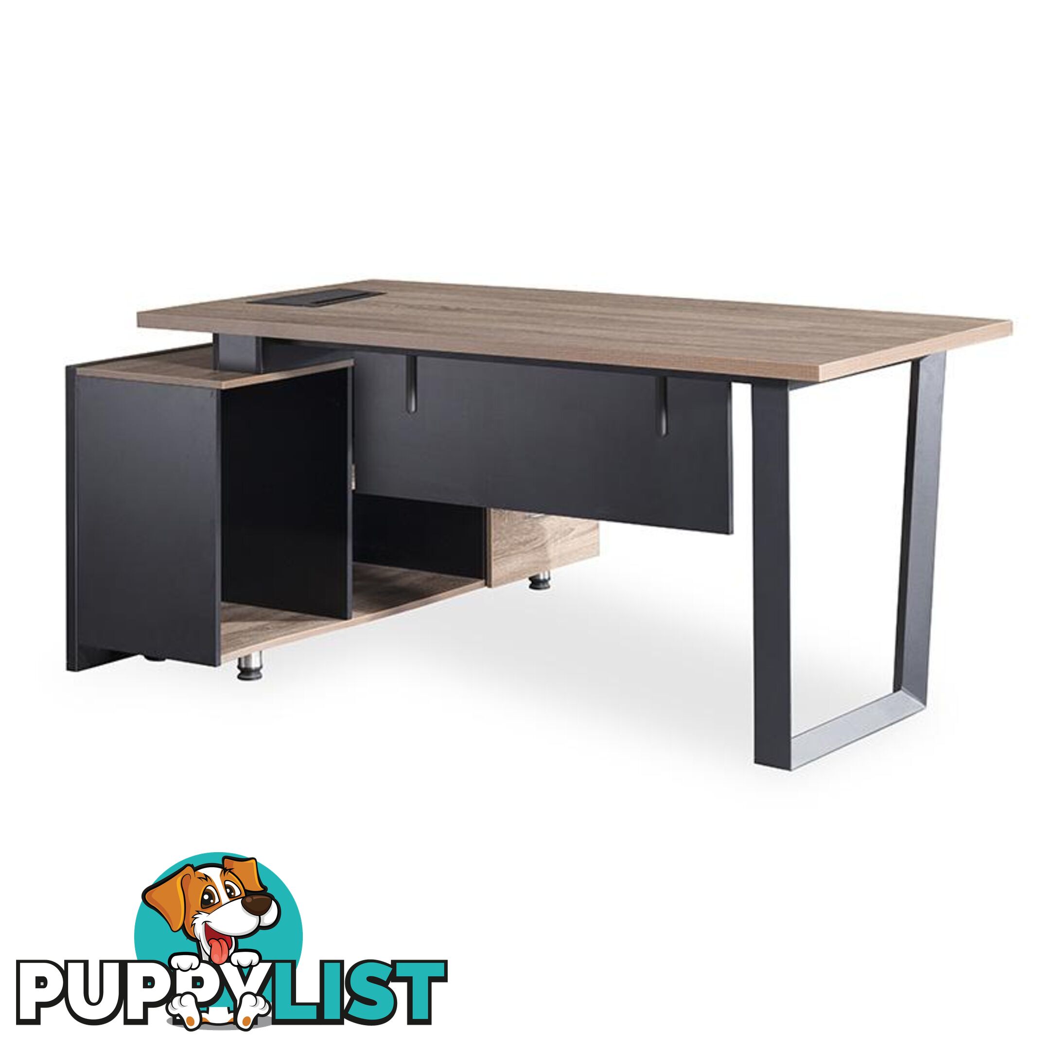 ADRIANO Executive Office Desk with Right Return 1.8M - Light Brown - WF-EW003-R - 9334719003832