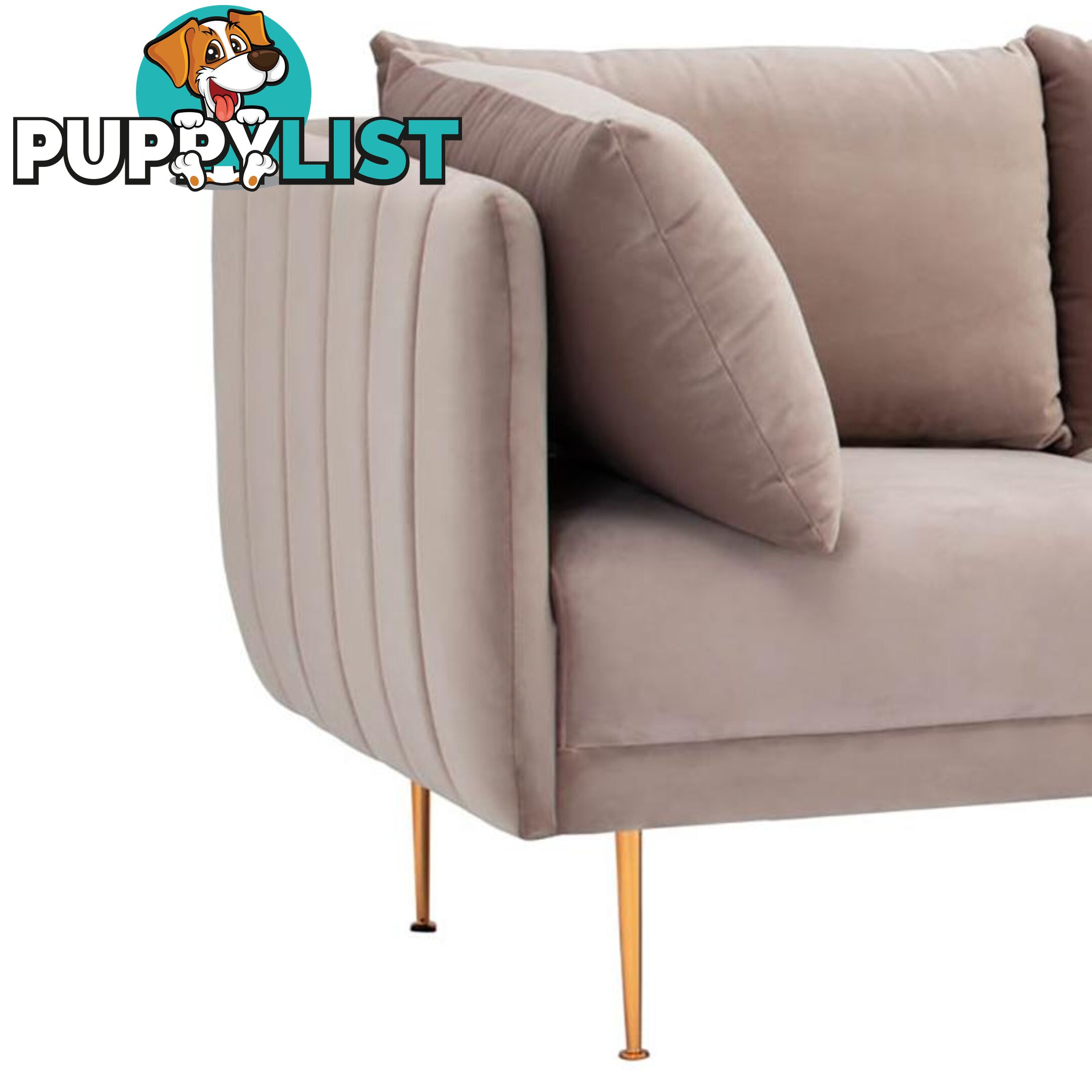 SUPRA 3 Seater Sofa - Burlywood Colour - 233122 - 9334719002323