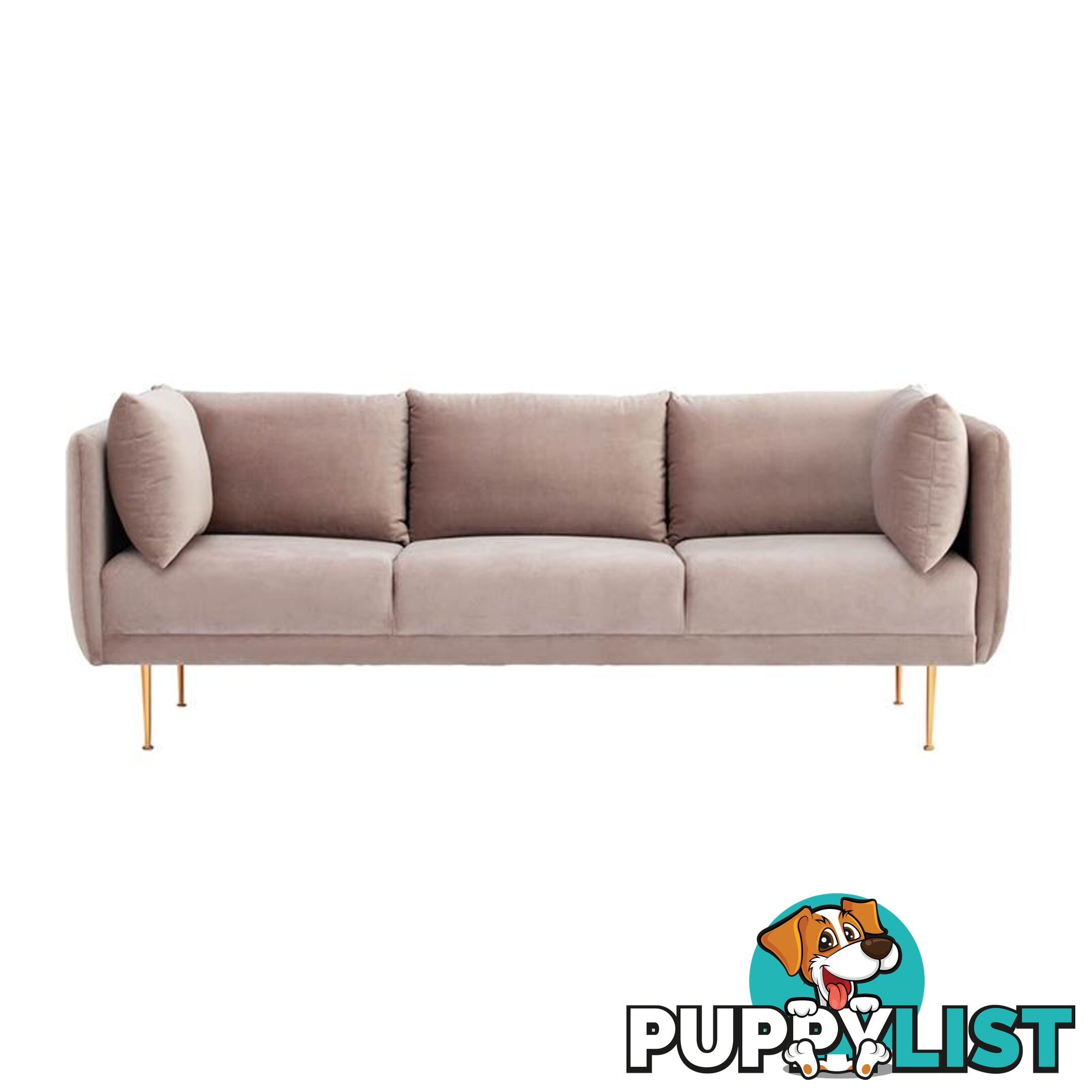 SUPRA 3 Seater Sofa - Burlywood Colour - 233122 - 9334719002323