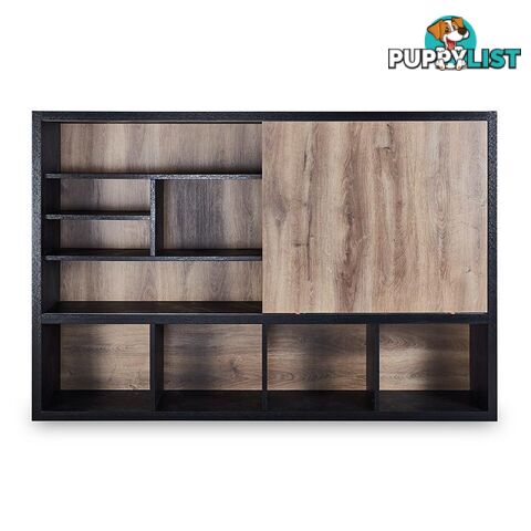 DAXTON Display Unit 2.4M - Warm Oak & Black - WF-NS2810 - 9334719004211