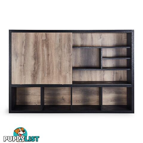 DAXTON Display Unit 2.4M - Warm Oak & Black - WF-NS2810 - 9334719004211