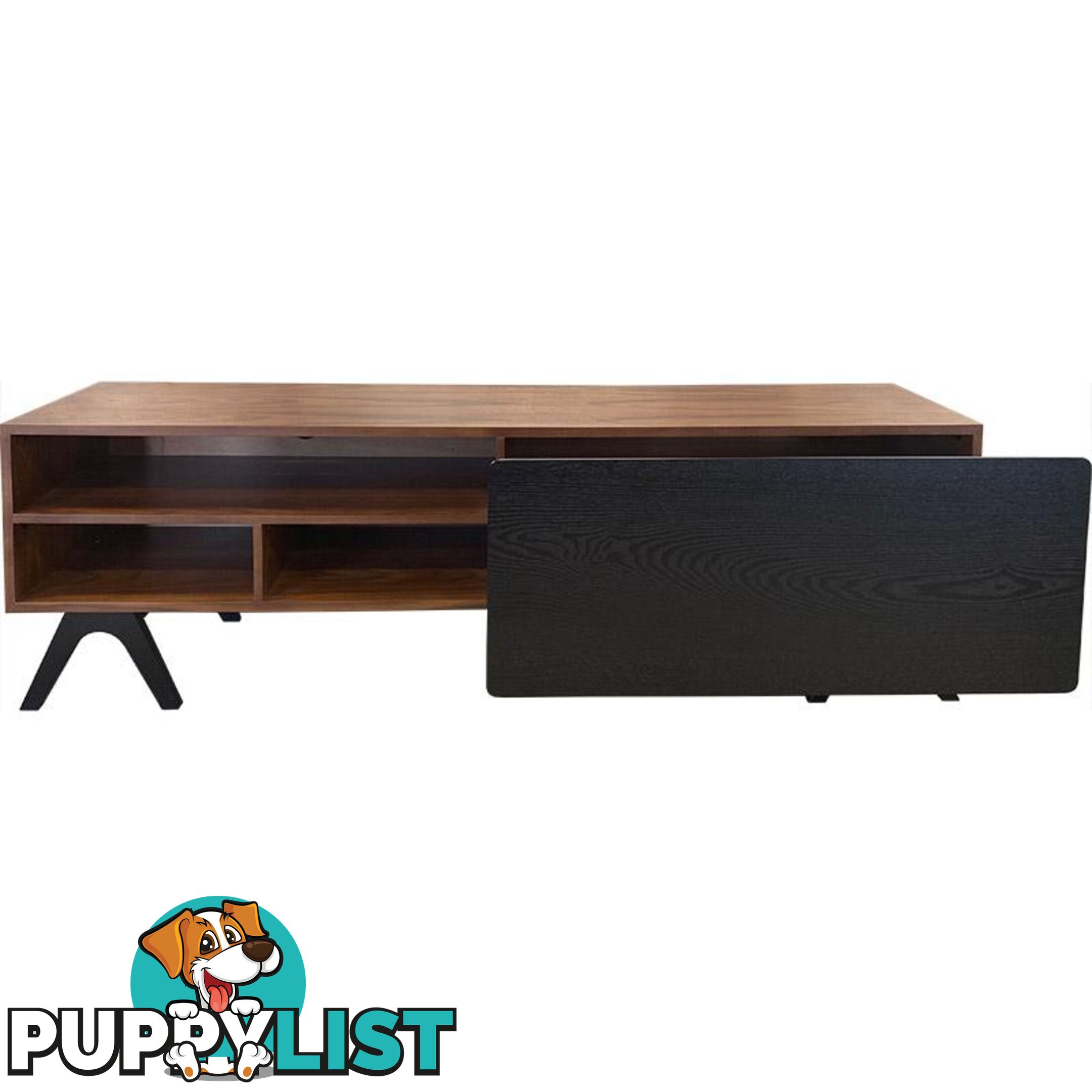 BROOKS TV Entertainment Unit 1.8M - Walnut - MI-BH376 - 9334719006581