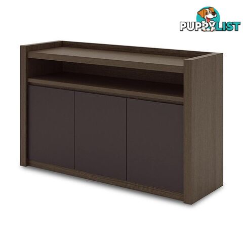 CARTER Credenza/ Sideboard  1.3M - Coffee & Grey - MF-22UKD011 - 9334719001272