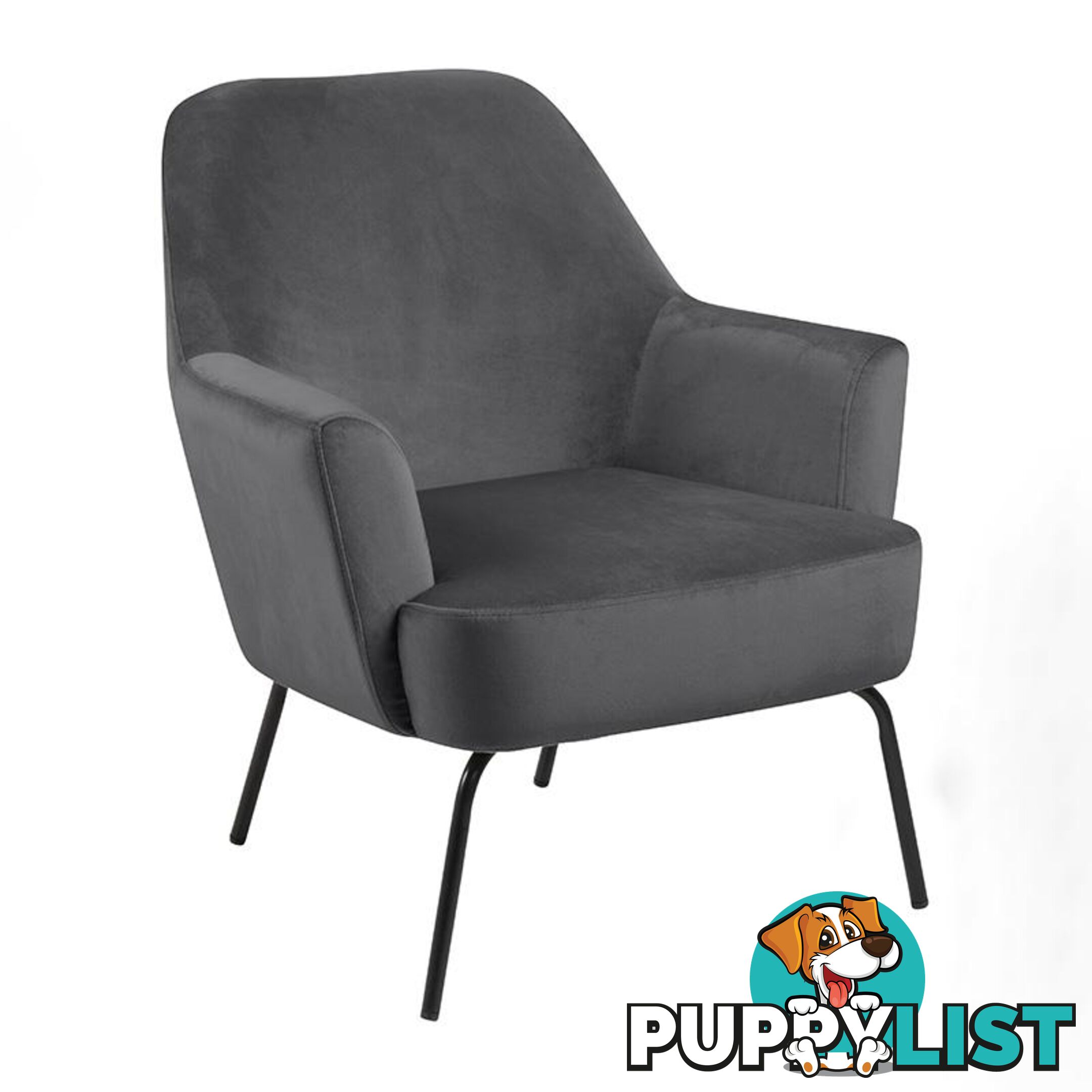 MONROE Lounge Chair - Dark Grey - AC-0000090653 - 5713941165831