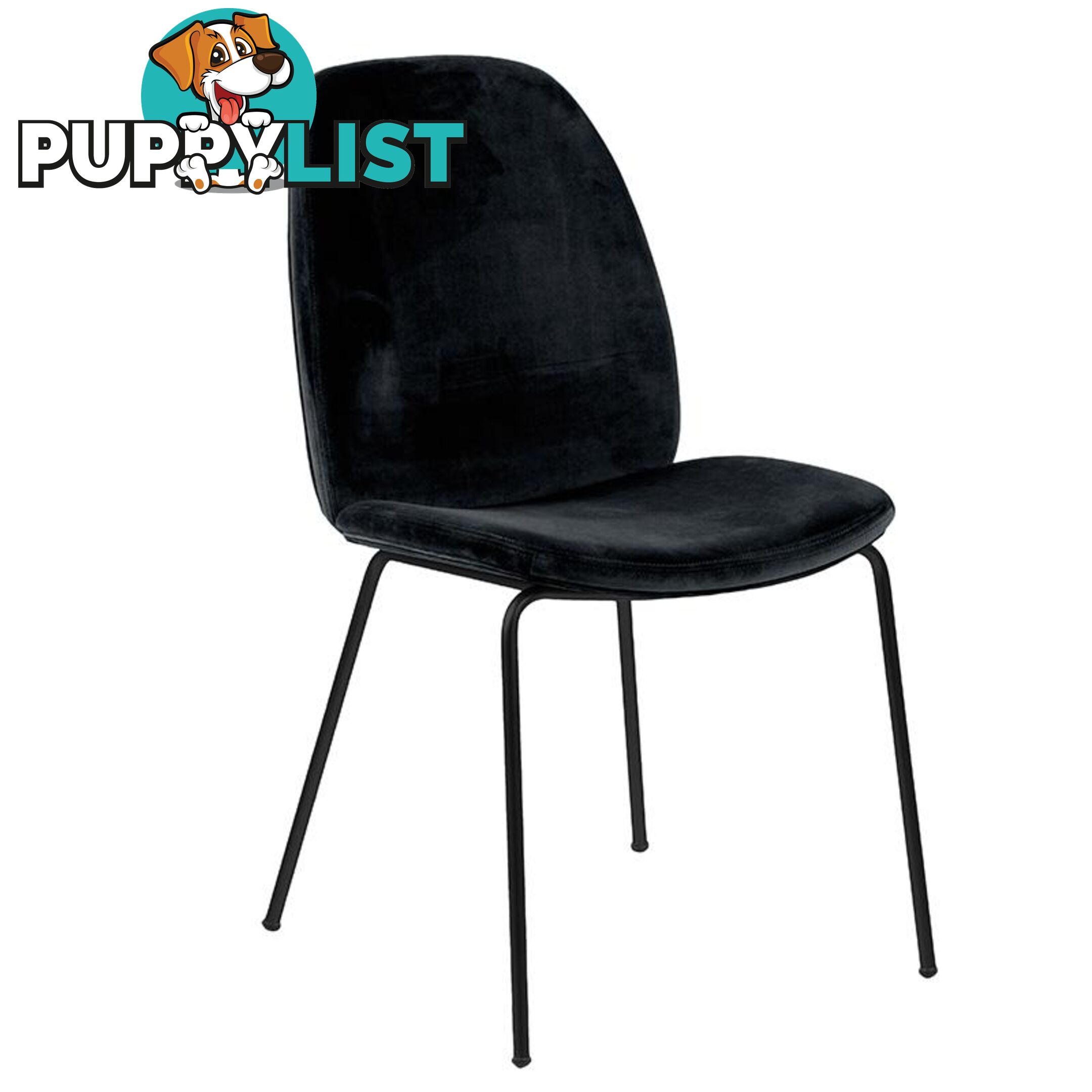 ADELIA Dining Chair - Black - AC-0000082429 - 5713941073907