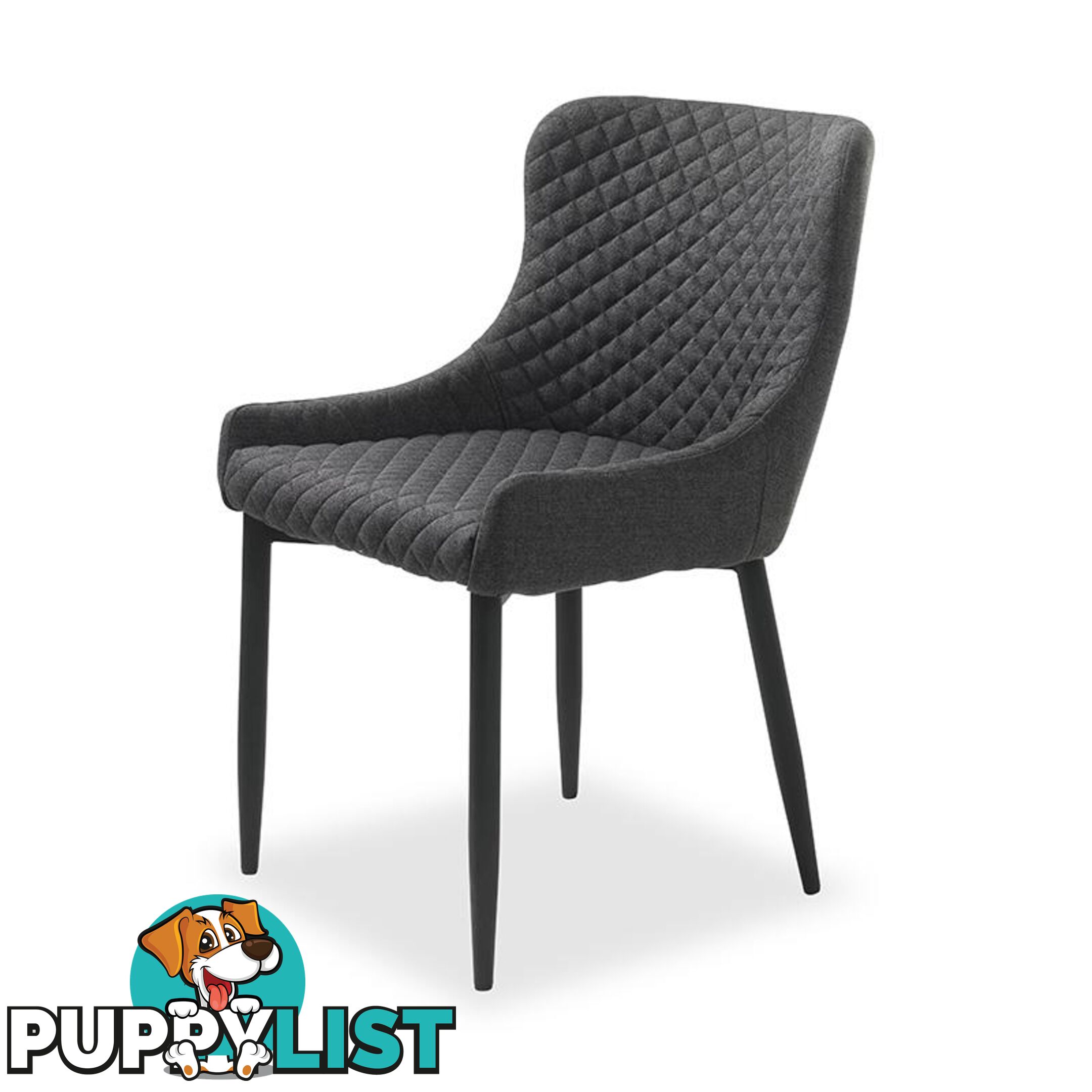 DANYA Dining Chair - Dark Grey - 35980004 - 5704745073026