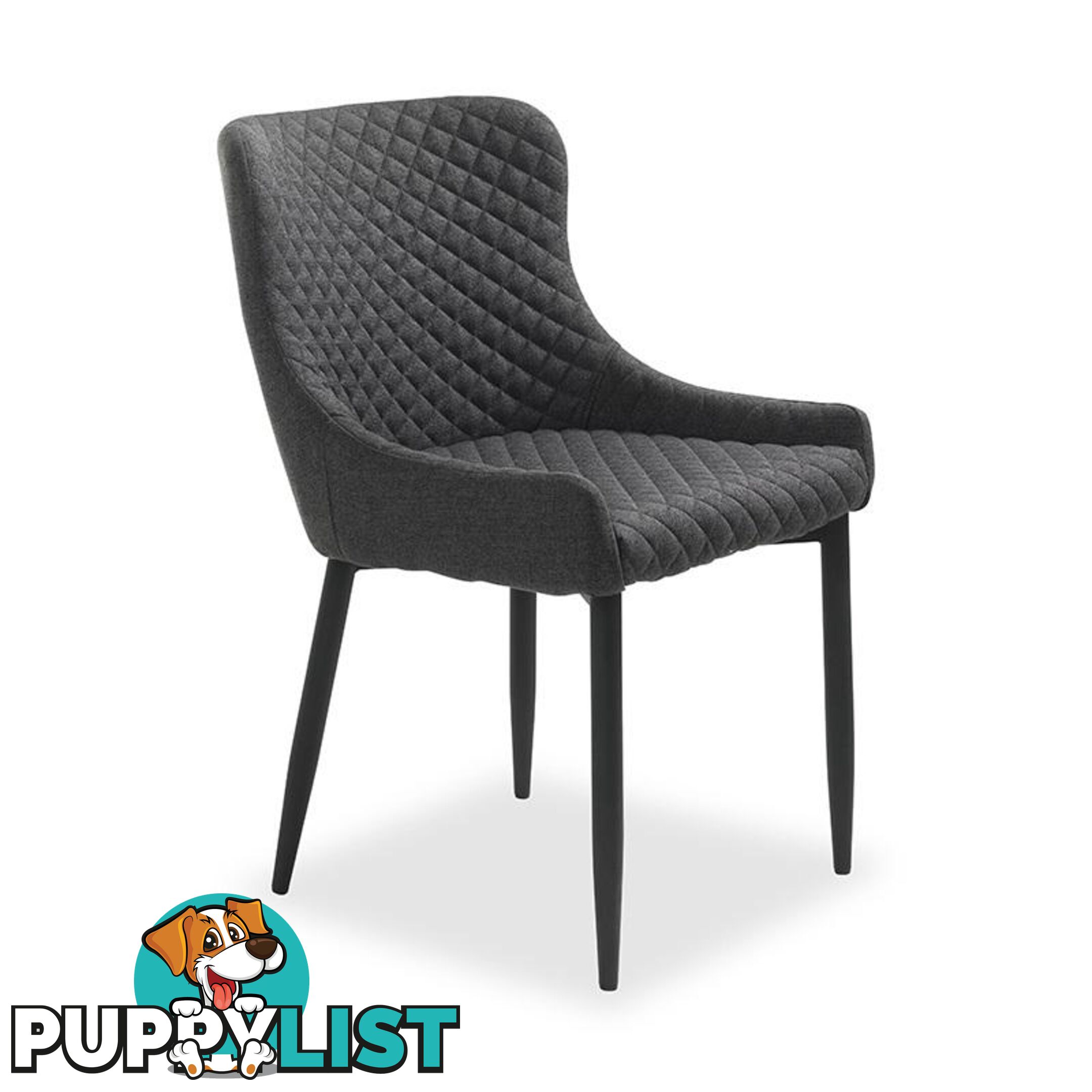 DANYA Dining Chair - Dark Grey - 35980004 - 5704745073026