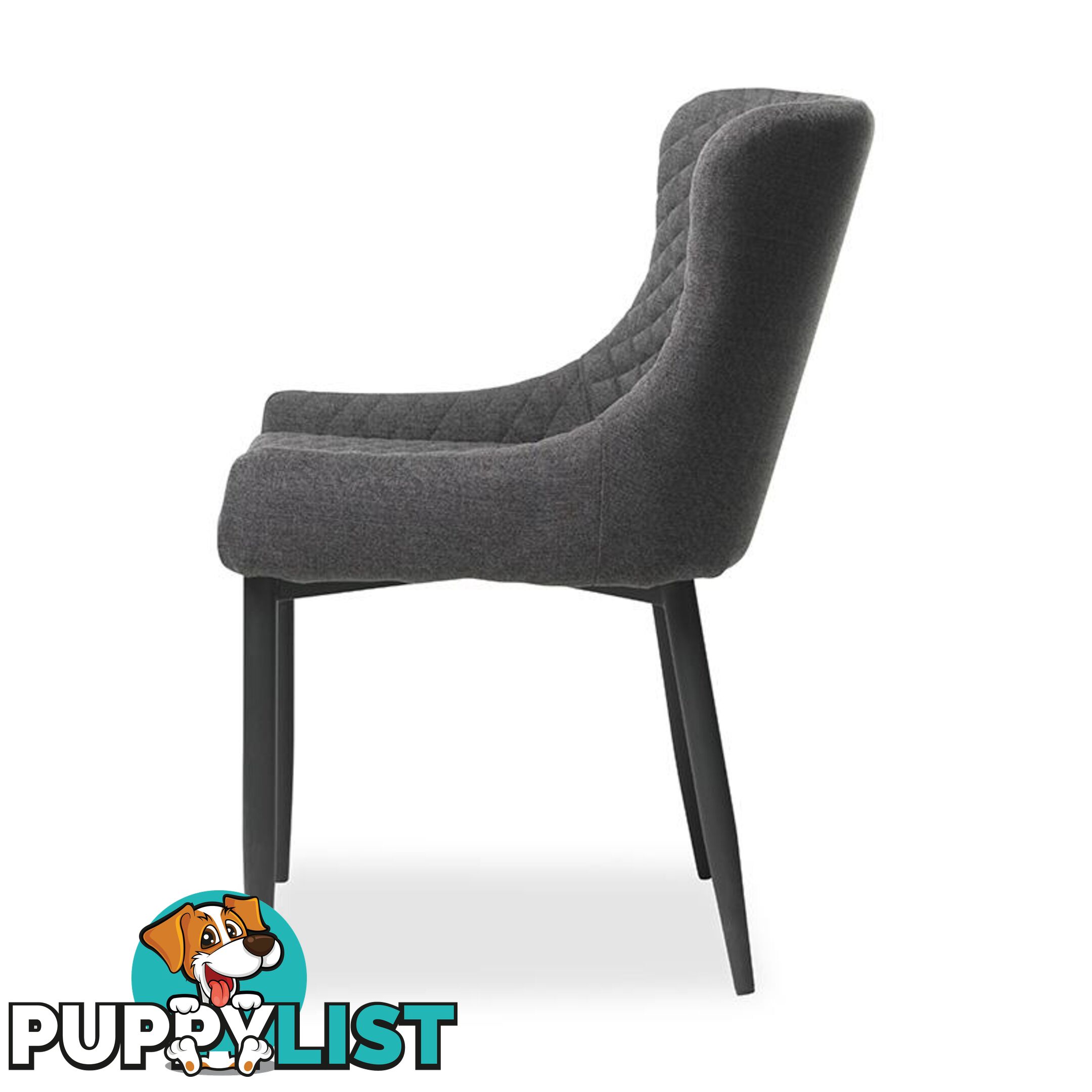 DANYA Dining Chair - Dark Grey - 35980004 - 5704745073026