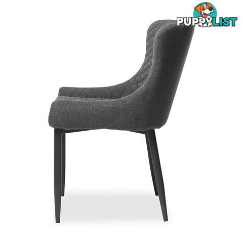 DANYA Dining Chair - Dark Grey - 35980004 - 5704745073026