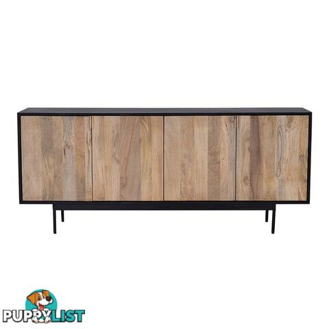 RADLEY Sideboard 180 cm Solid Mango Wood - Natural & Black - LX-2104 - 9334719011943