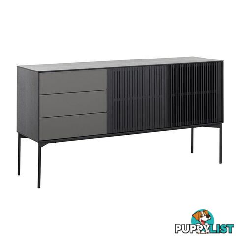 SEGAN Sideboard 160cm - Black - DI-J9695 - 9334719002019