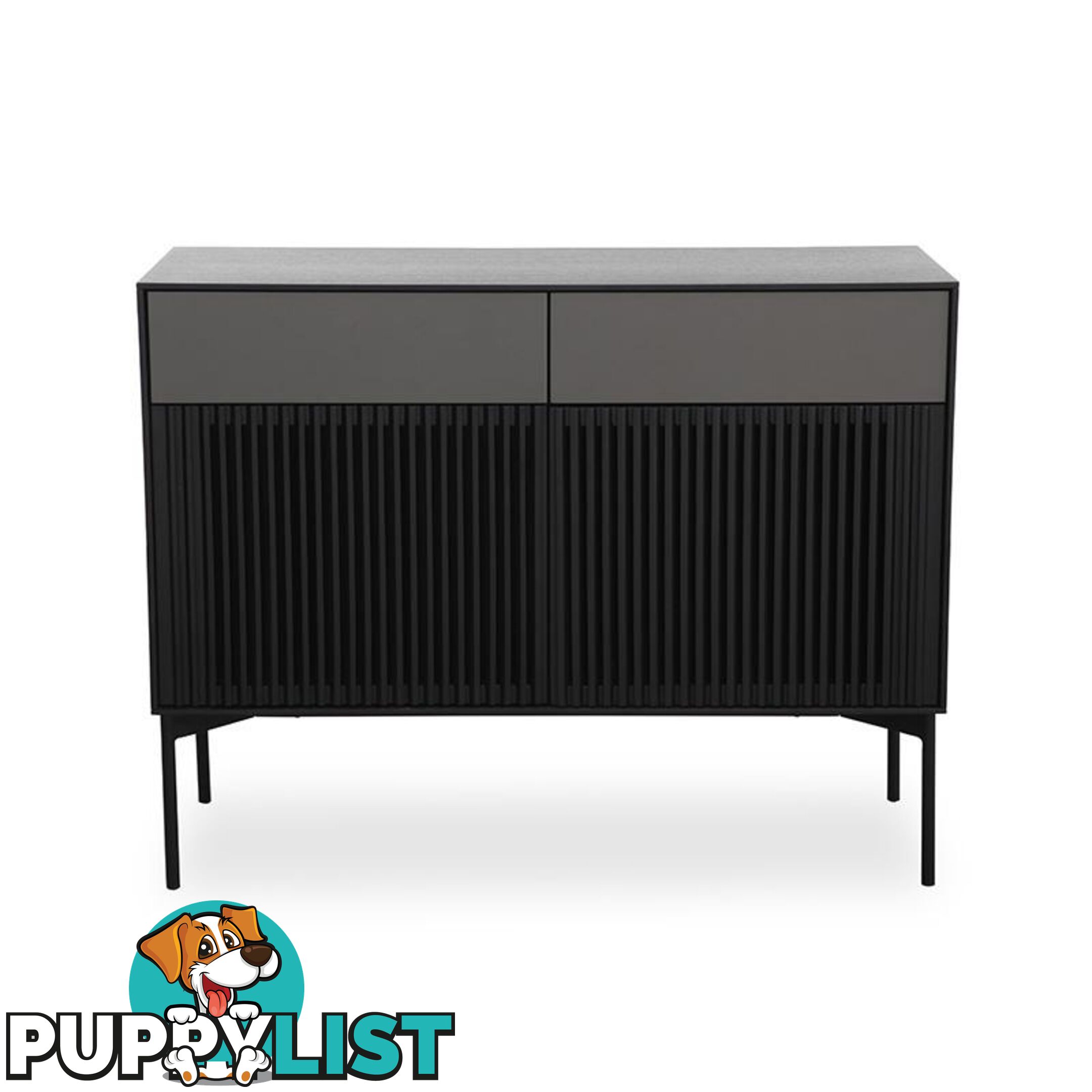 SEGAN Sideboard 110cm - Black - DI-J9696 - 9334719002026