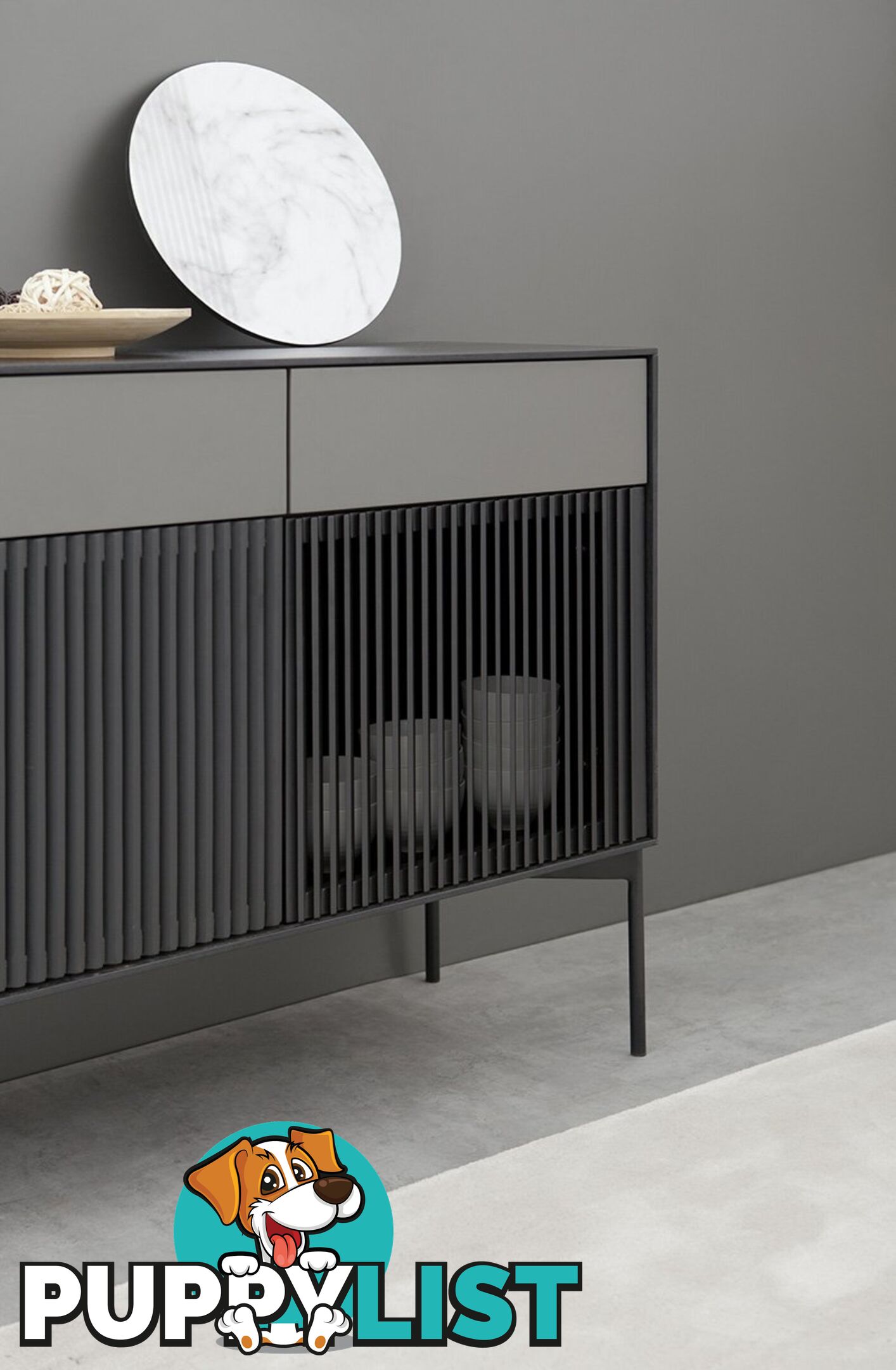 SEGAN Sideboard 110cm - Black - DI-J9696 - 9334719002026