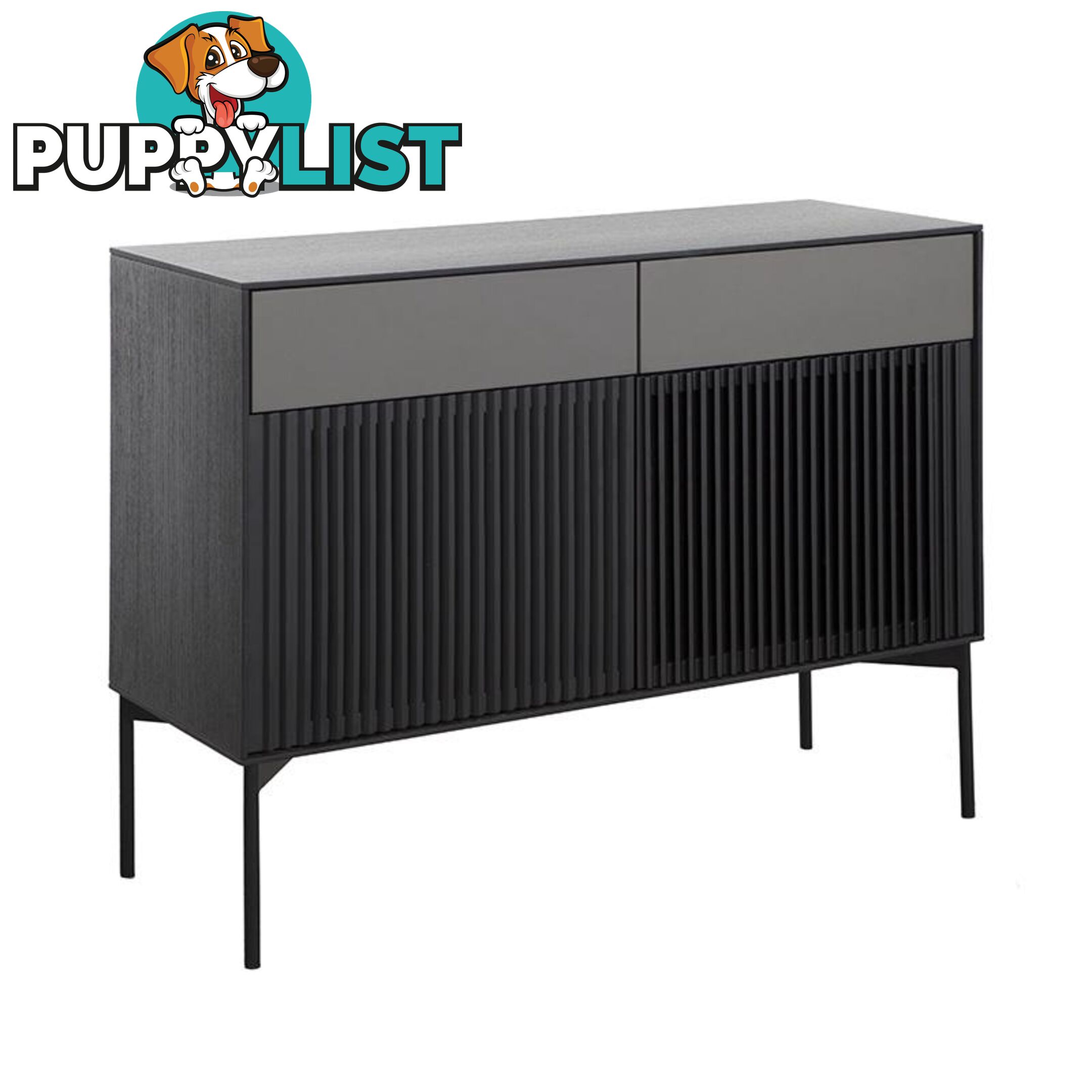 SEGAN Sideboard 110cm - Black - DI-J9696 - 9334719002026