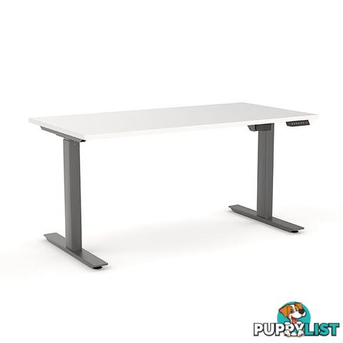 AGILE PRO Electric 2 Column Sit Standing Desk - 1200mm to 1800mm - White & Black - OG_AGE2SSD148