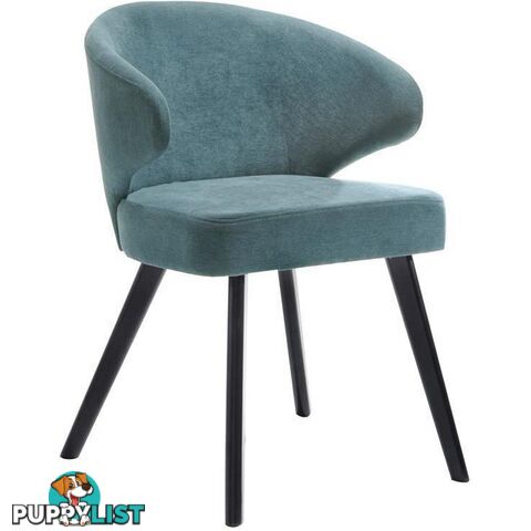 ANNIKA Dining Chair - Teal & Black - MI-C629 - 9334719006673