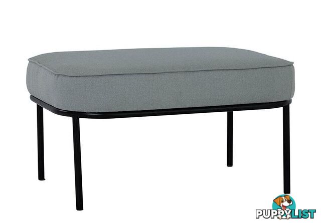 TRAX Oval Footstool 80cm - Pale Silver - 236070 - 9334719007205