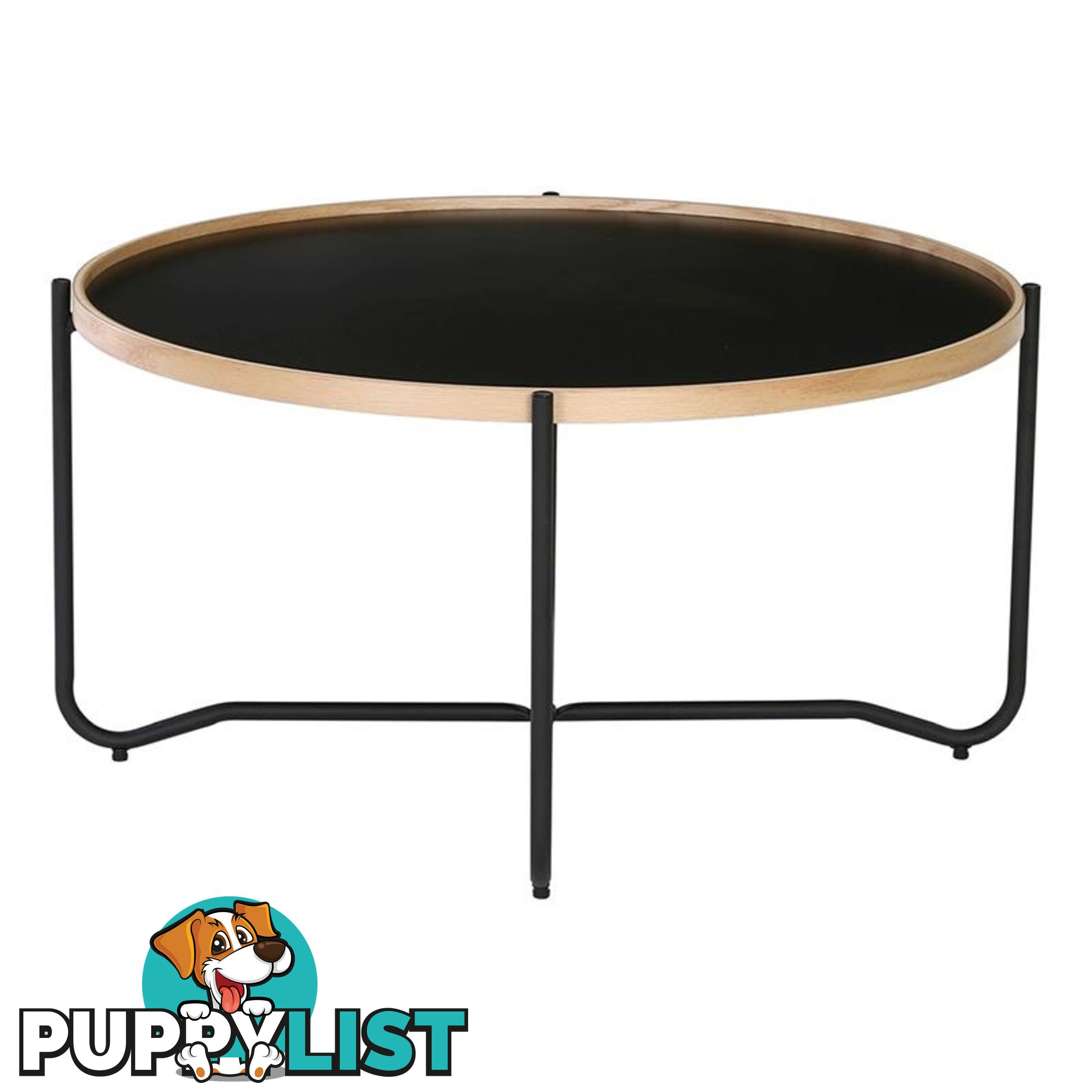 TANIX Coffee Table - Round - Black - 132010 - 9334719004952