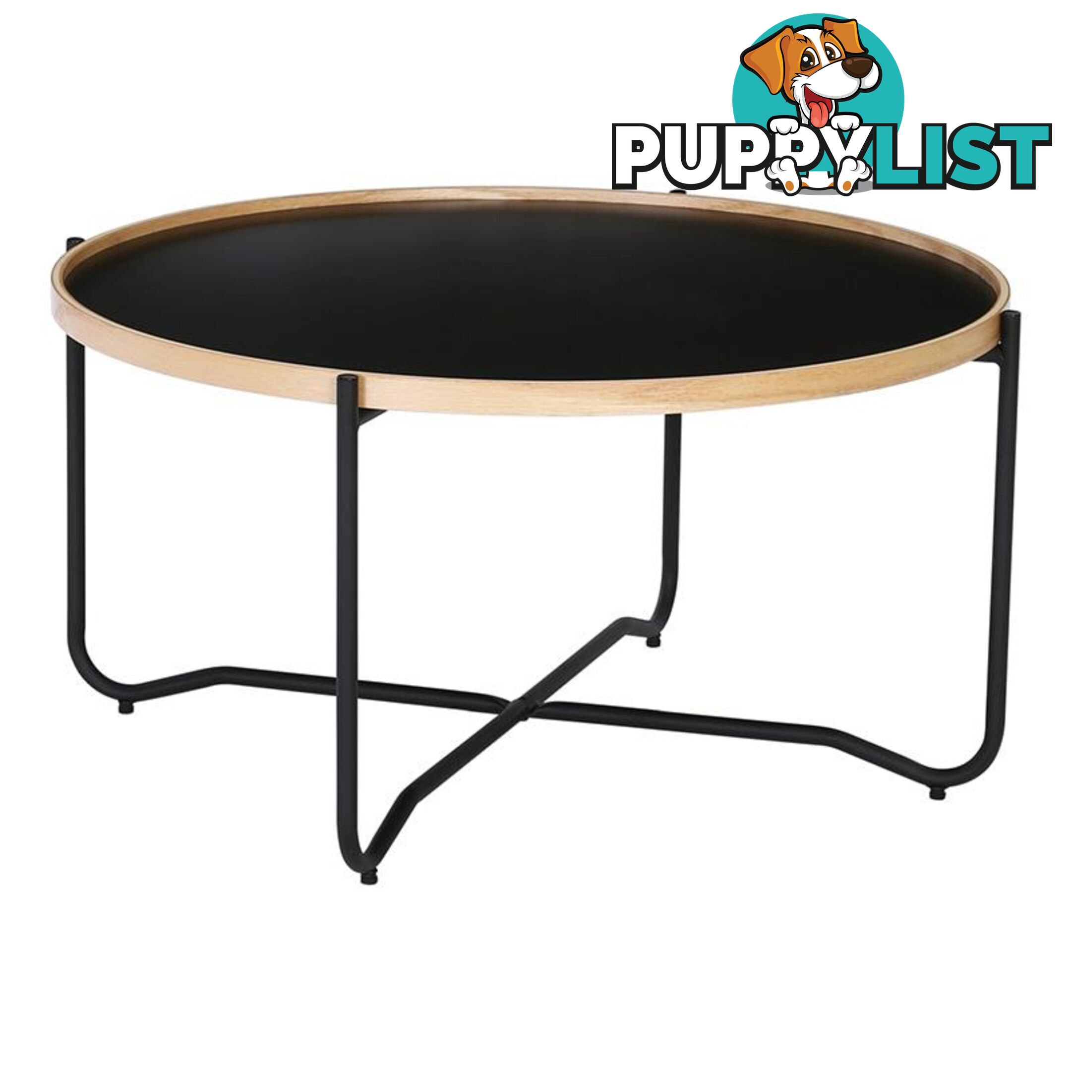 TANIX Coffee Table - Round - Black - 132010 - 9334719004952