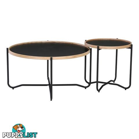 TANIX Coffee Table - Round - Black - 132010 - 9334719004952