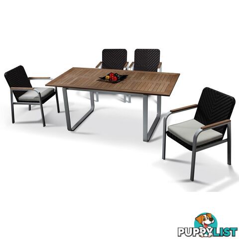 Rola Teak Outdoor Dining Setting - KIT#080 - 9334719003856