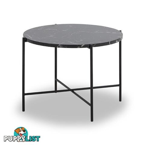 JADEN Side Table Large 60cm - Black & White - DI-J5775 - 9334719001838