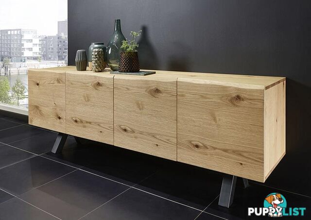 OLIVETO Sideboard  200cm - Brown & Black - 37682650 - 5704745072722