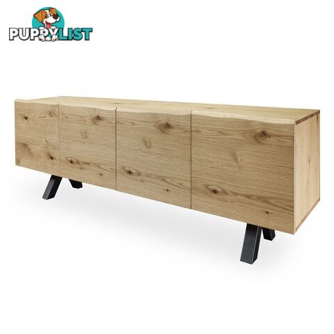 OLIVETO Sideboard  200cm - Brown & Black - 37682650 - 5704745072722