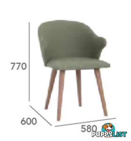 CEYLA Dining Chair - Dolphin - 241109 - 9334719008202