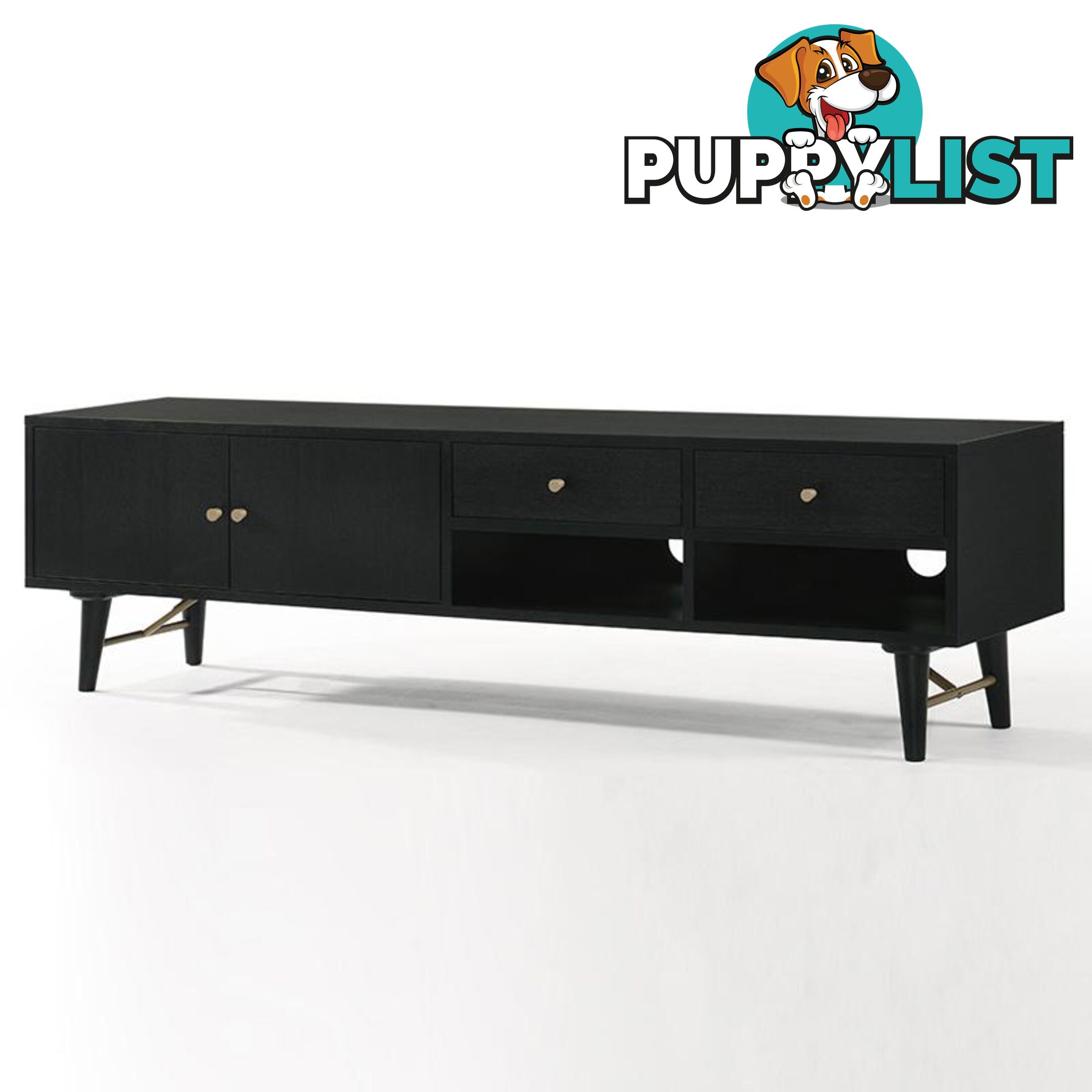 RANIA Entertainment TV Unit 170cm - Black - MI-BH652 - 9334719007670