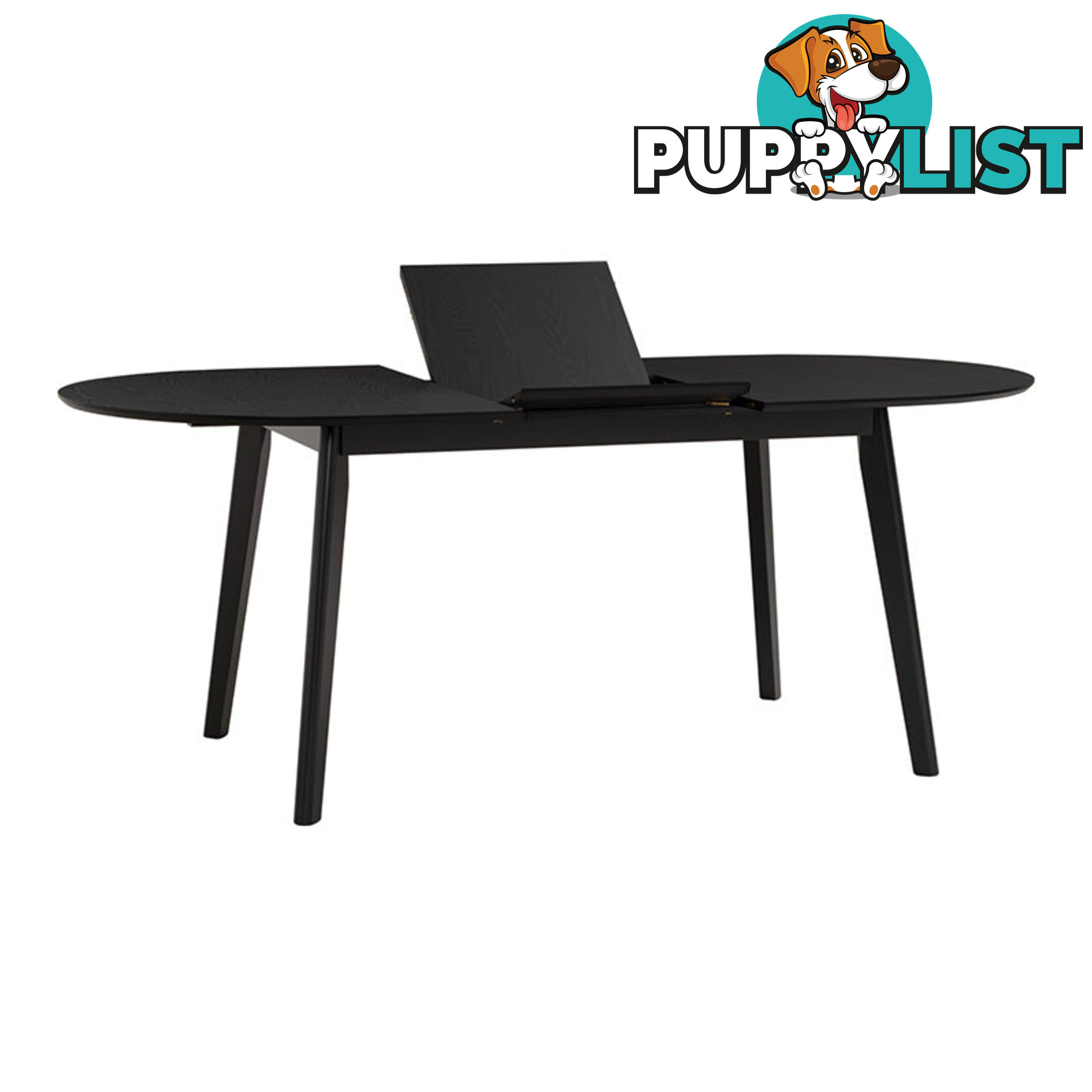 WERNER Extendable Dining Table 150-195cm - Black - 146093 - 9334719012223