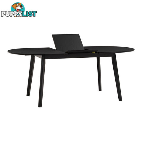 WERNER Extendable Dining Table 150-195cm - Black - 146093 - 9334719012223