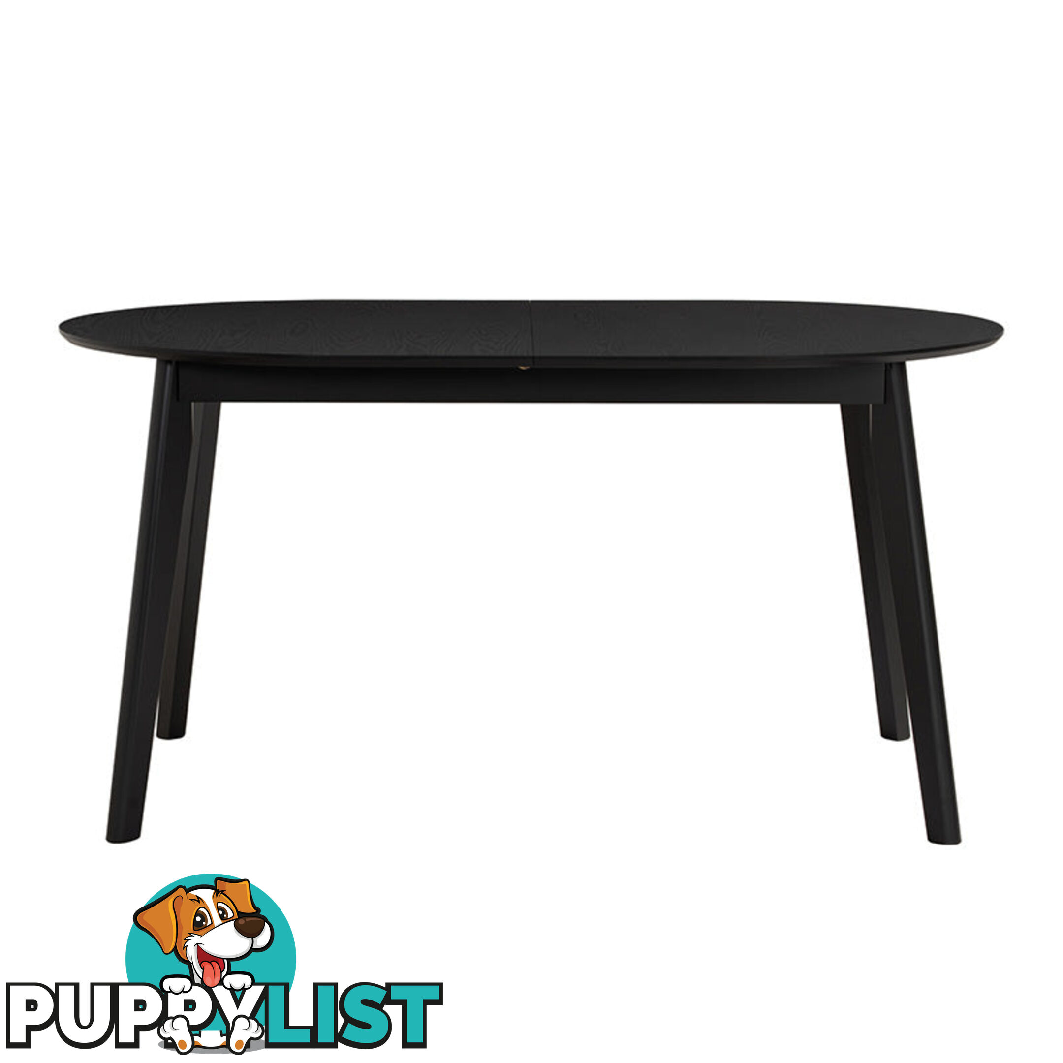 WERNER Extendable Dining Table 150-195cm - Black - 146093 - 9334719012223