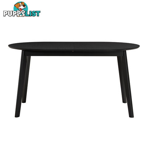 WERNER Extendable Dining Table 150-195cm - Black - 146093 - 9334719012223