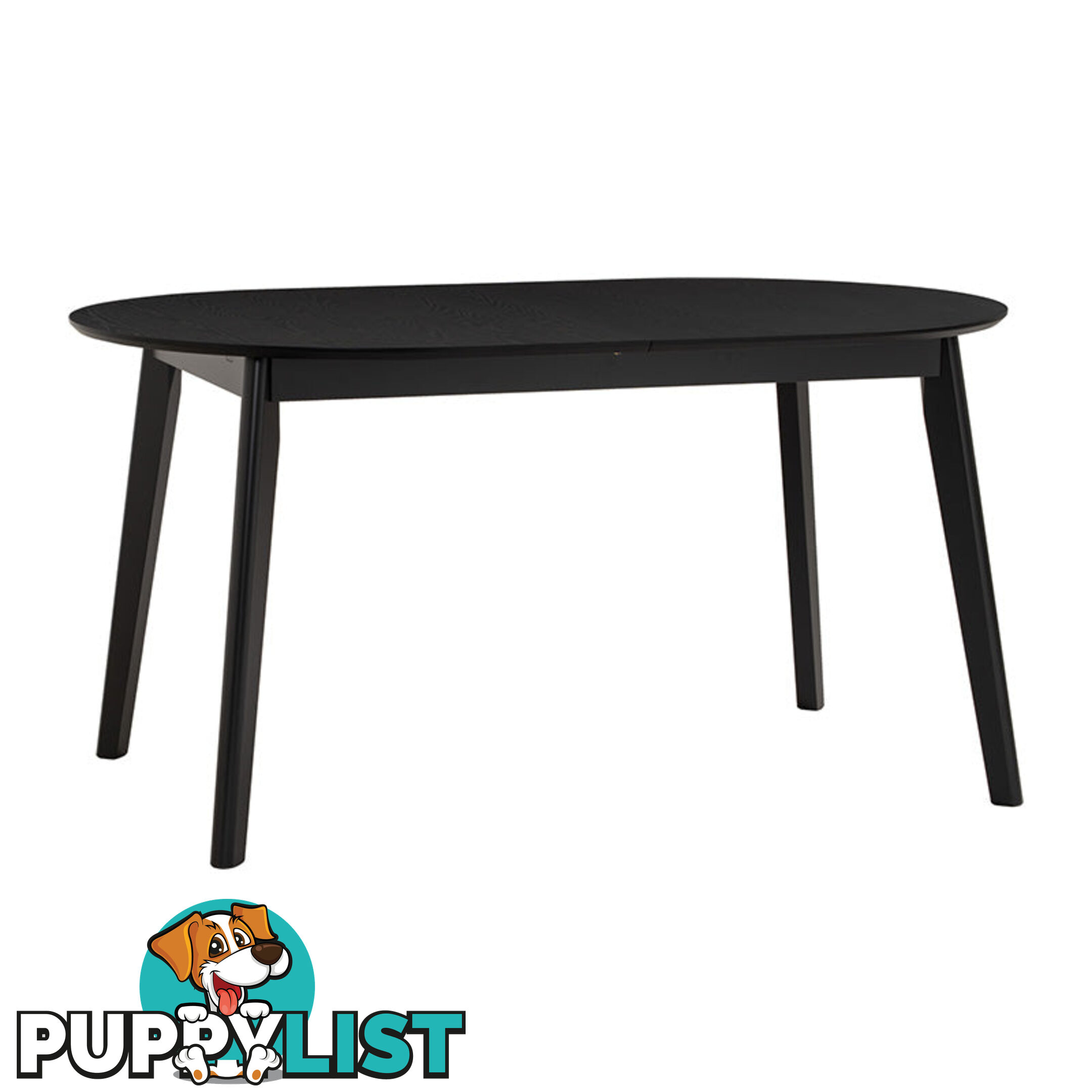 WERNER Extendable Dining Table 150-195cm - Black - 146093 - 9334719012223