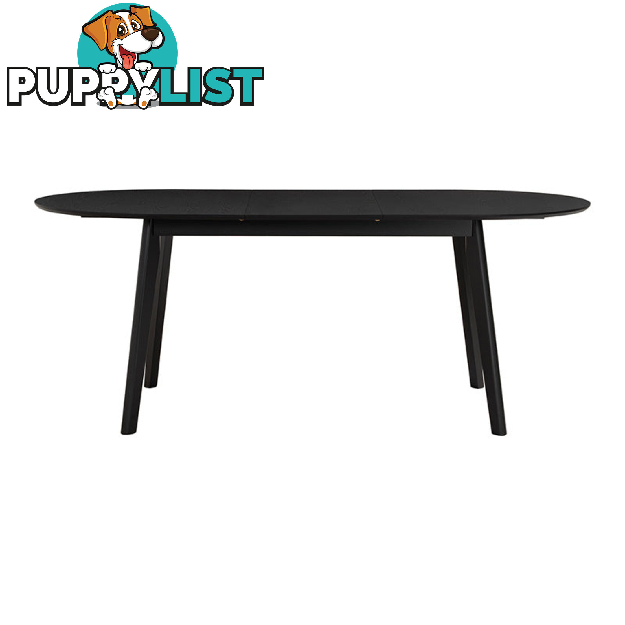 WERNER Extendable Dining Table 150-195cm - Black - 146093 - 9334719012223