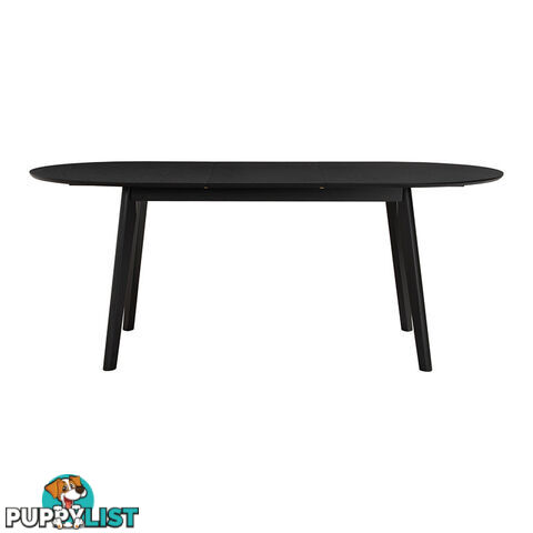 WERNER Extendable Dining Table 150-195cm - Black - 146093 - 9334719012223