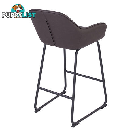 EKON Counter Stool - Brunette & Black - 248009 - 9334719003672