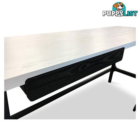 MOREY Study Desk - White & Black - 1349033 - 9334719005348