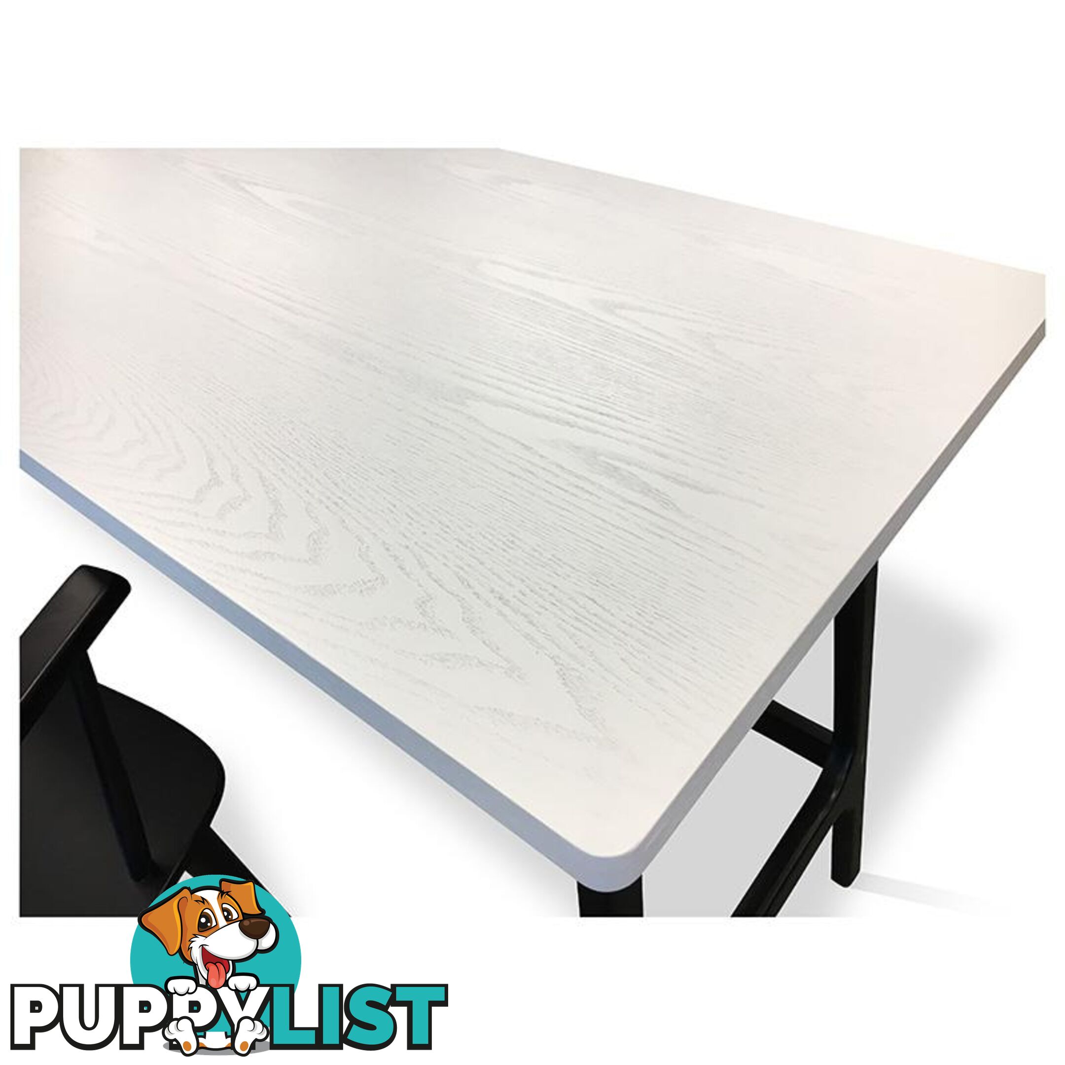 MOREY Study Desk - White & Black - 1349033 - 9334719005348