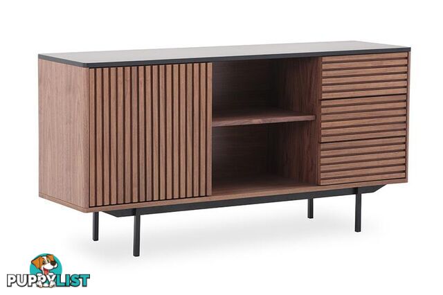 TOZZI Sideboard 160cm - Walnut/ Black - DI-J9690 - 9334719002002